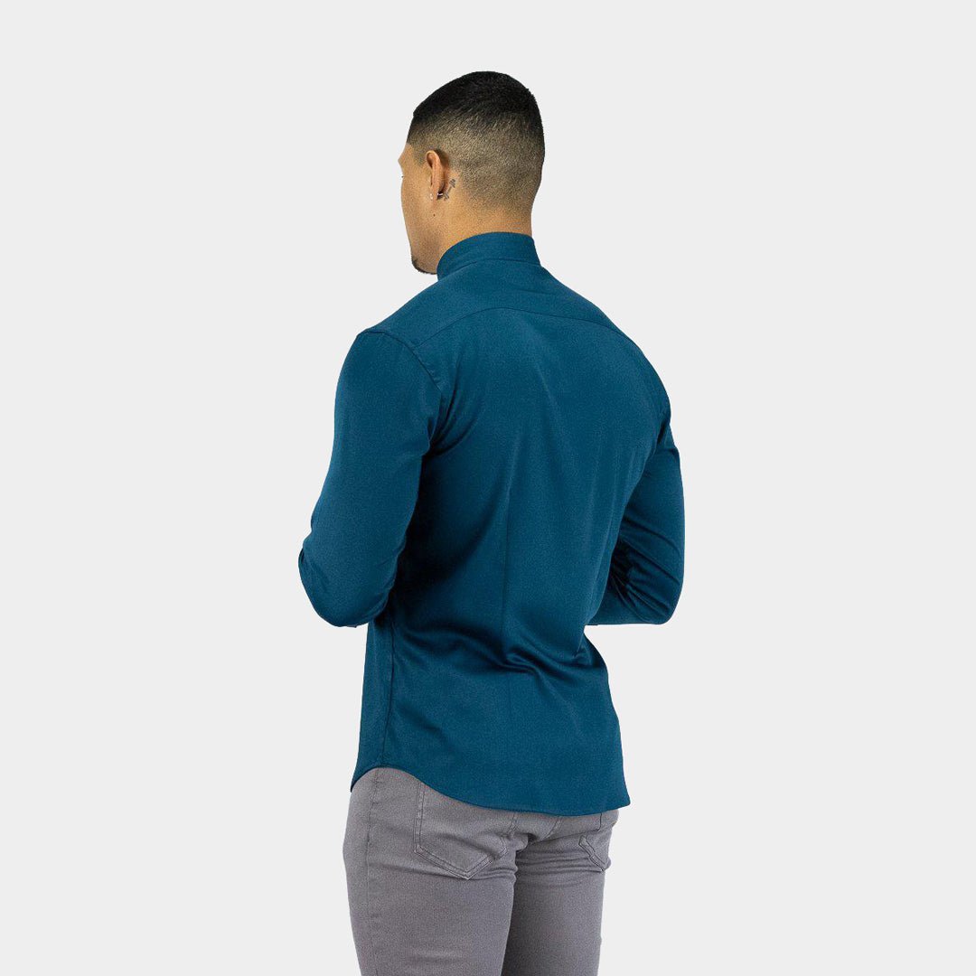 teal dress shirts for guys Mens Teal Athletic Fit Dress Shirt | Teal Muscle Fit Shirt