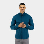 Mens Tapered Fit Stretch Bamboo Dress Shirt
