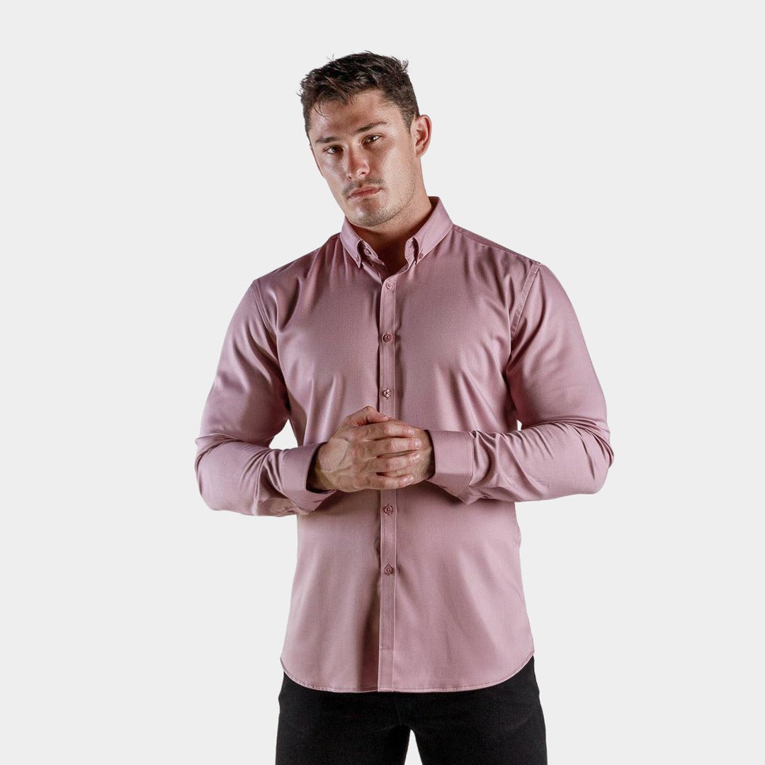 Mens Bamboo Athletic Fit Stretch Dress Shirt