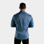 Mens Fitted Button Down Shirt For Gym Man