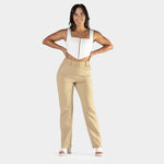Comfortable Womens Corporate Pants Light Brown