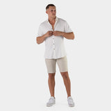 Performance Linen Short Sleeve Shirt - White