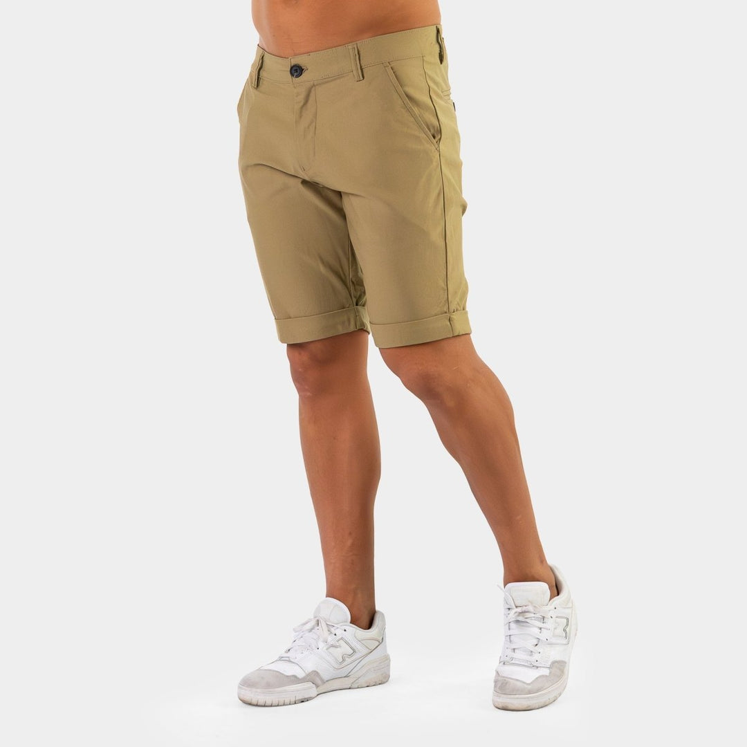 Mens Khaki Chino Shorts Mens Stretch Slim Fit Khaki Shorts Kojo