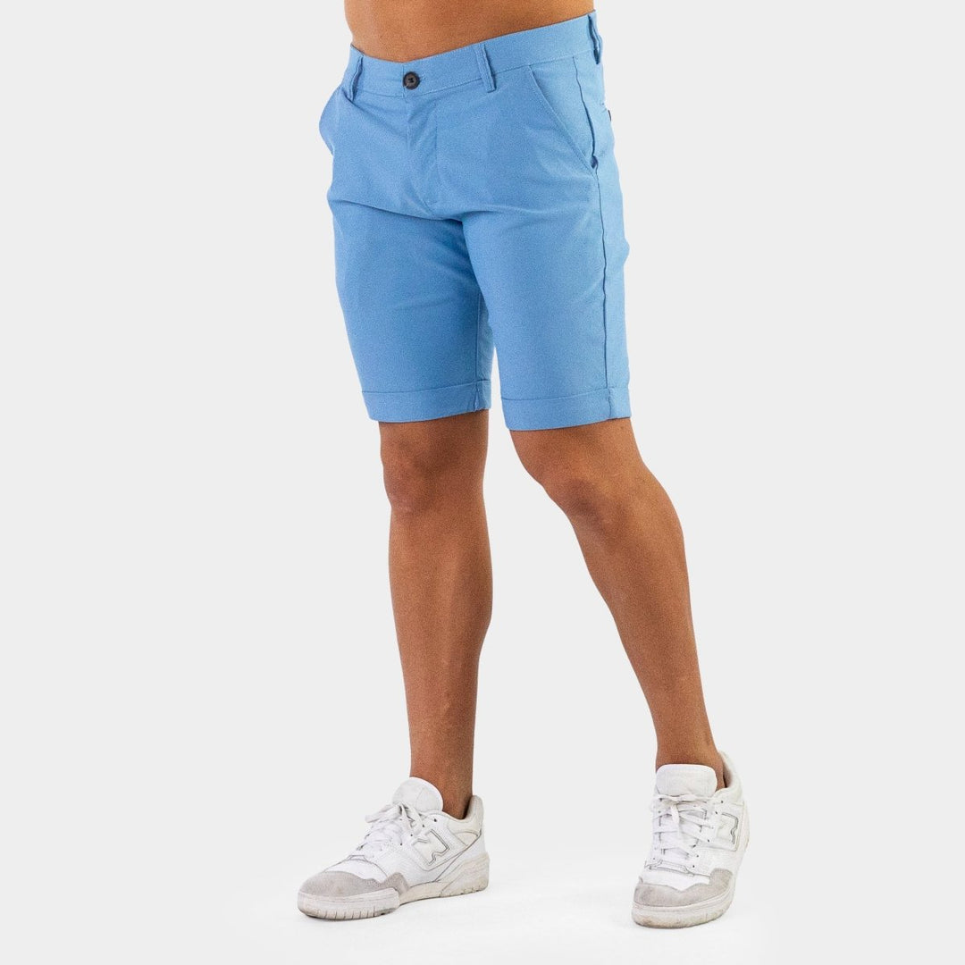 Mens Sky Blue Chino Shorts Mens Stretch Slim Fit Light Blue Shorts
