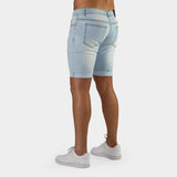 Ultra Stretch Denim Shorts - Vintage Blue