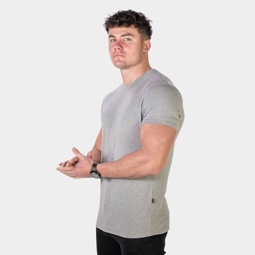 Muscle Fit Grey Bamboo Tee