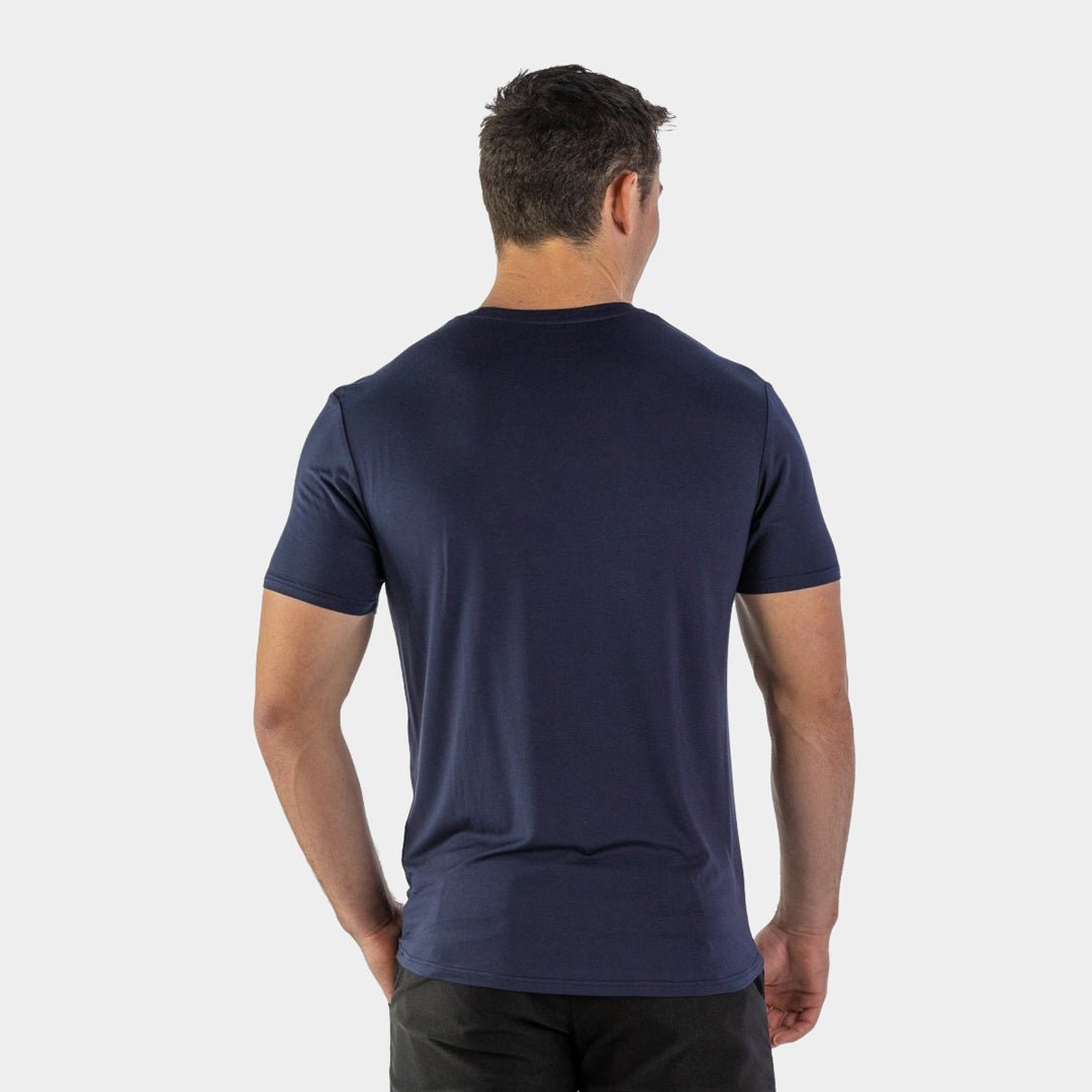 Mens Navy Bamboo Essential T Shirt | Kojo Fit – Kojo Fit