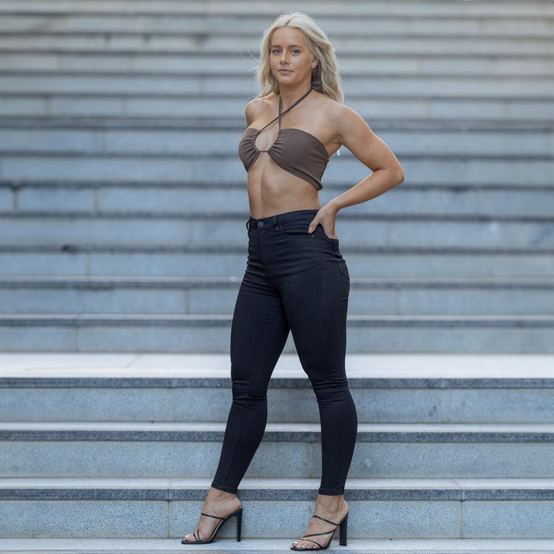 Best Womens Skinny Fit | Black Stretch Ladies Jeans | Kojo – Kojo