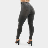 Impact High Waisted Skinny Jeans - Grey