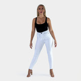 Impact High Waisted Skinny Jeans - White