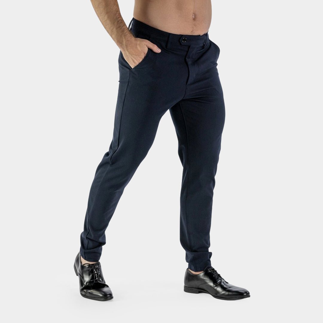 Mens Stretch Formal Pants For Muscle Fit