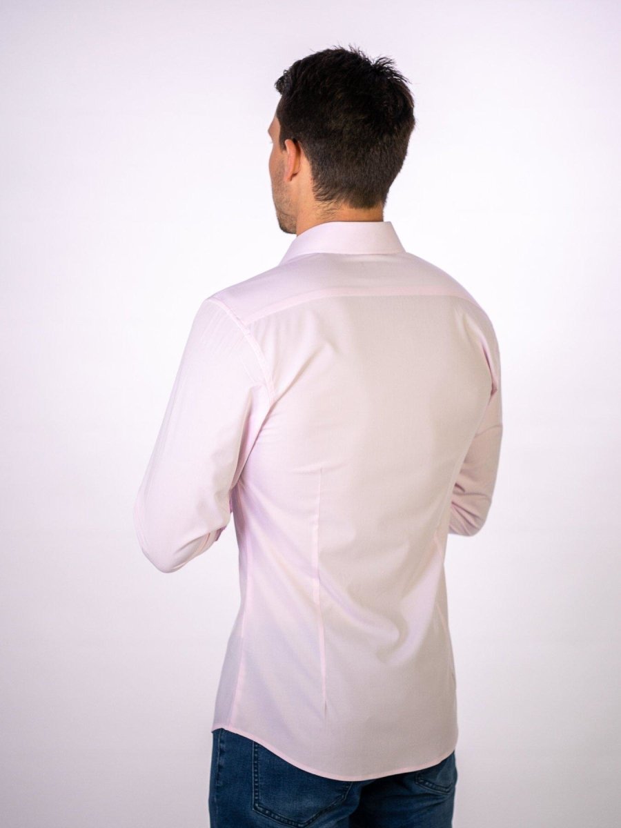 Performance Bamboo Dress Shirt - Pink - Kojo Fit