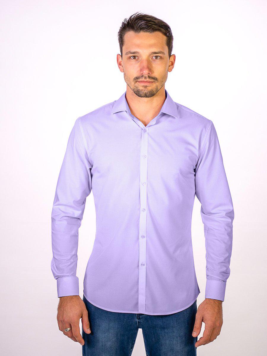 Performance Bamboo Dress Shirt - Violet - Kojo Fit