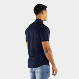 Navy Short Sleeve That Fits Muscular Build
