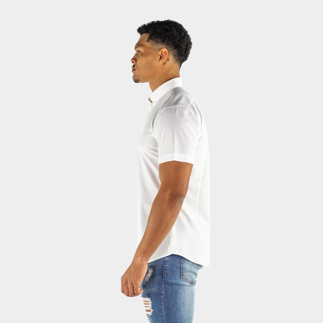 Shop Online Australia White Muscle Fit Short Sleeve Shirt