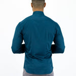Return Sale - Bamboo Satin Stretch Shirt - Deep Teal - Kojo Fit