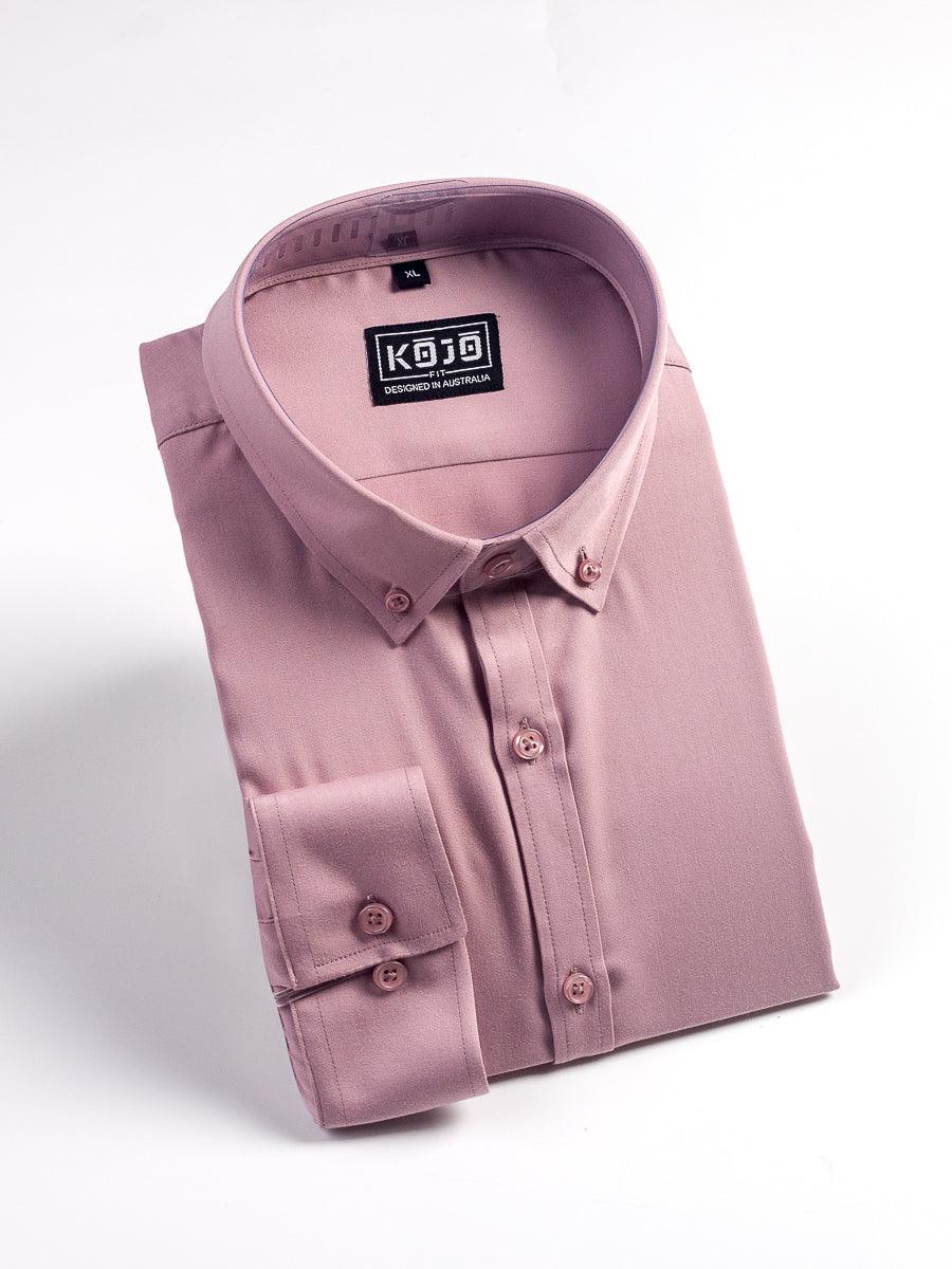 Return Sale - Bamboo Satin Stretch Shirt - Dusk - Kojo Fit
