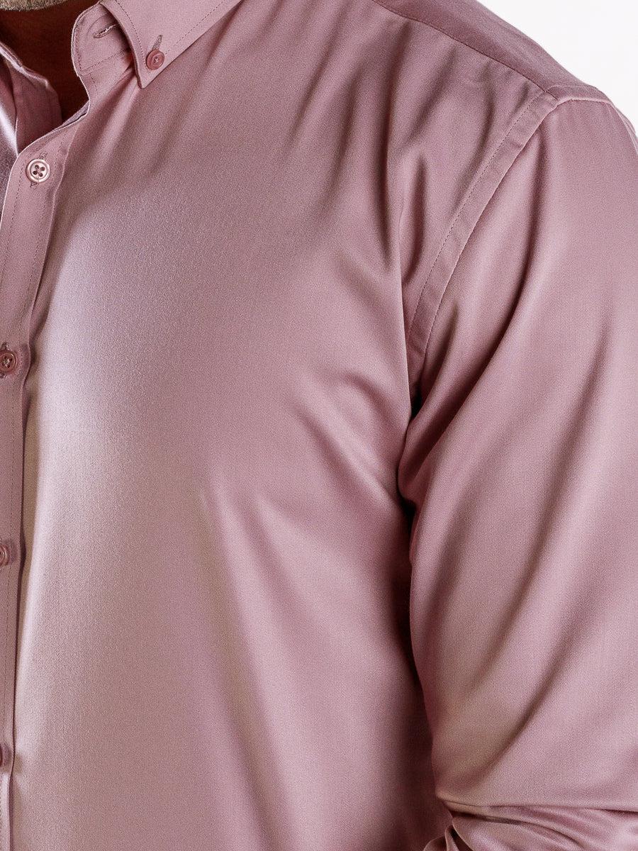 Return Sale - Bamboo Satin Stretch Shirt - Dusk - Kojo Fit