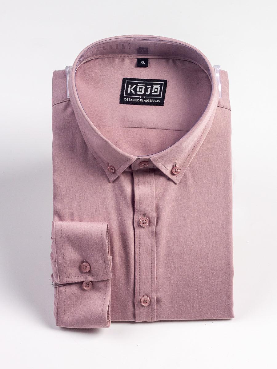 Return Sale - Bamboo Satin Stretch Shirt - Dusk - Kojo Fit