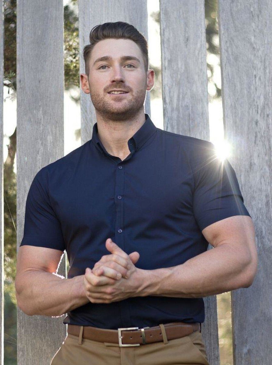 Return Sale - Performance Bamboo Short Sleeve Shirt - Navy - Kojo Fit