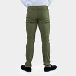 Mens Stretchy olive green chinos