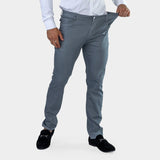 Ultra Stretch Chino Pants - Slim Fit - Pewter Grey