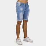 Ultra Stretch Denim Shorts - Blue Fade