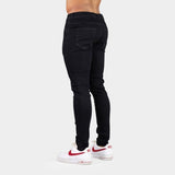 Ultra Stretch Jeans - Skinny Fit - Black Ripped Knee